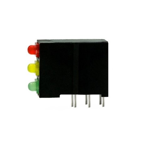 DIALIGHT Triple Color Led Array, Red/Yellow/Green, Diffused, T-3/4, 1.81Mm 570-0100-132F